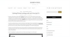 Desktop Screenshot of andrewpeng.net